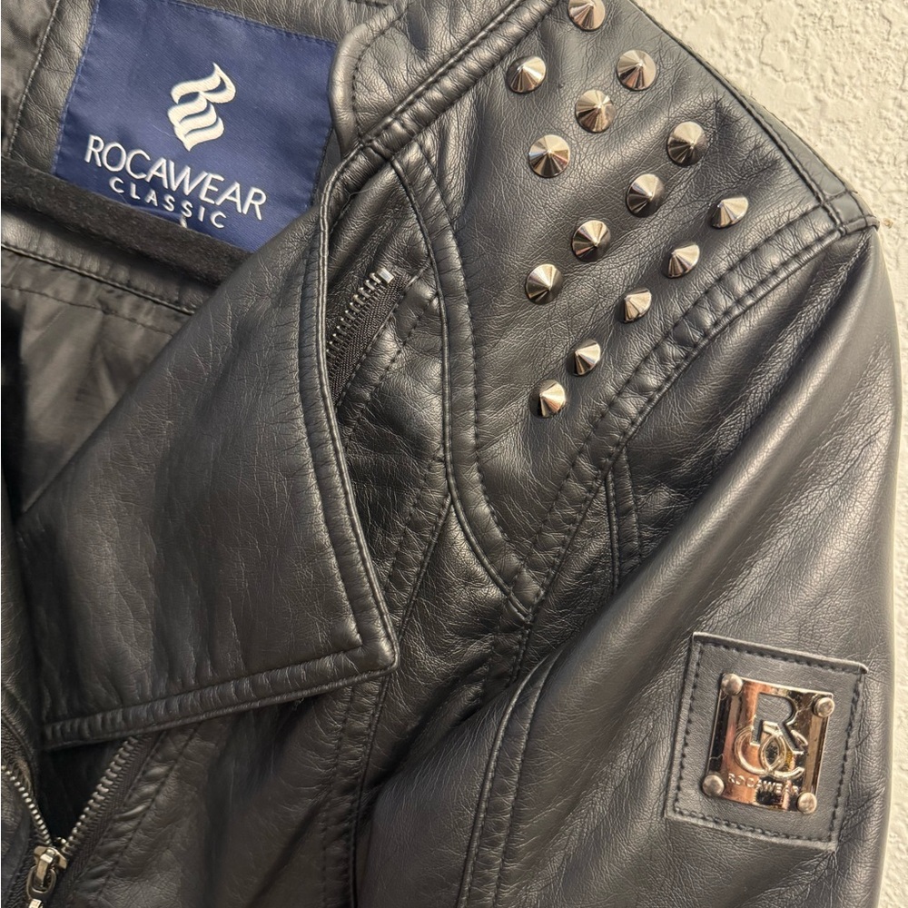 Rocawear Women's Black Leather Jacket - Picture 3 of 5
